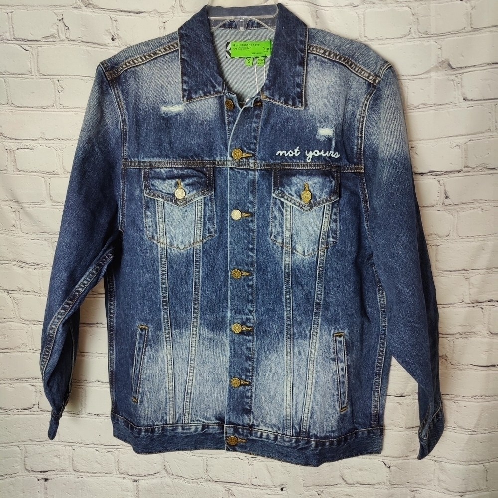 Sandrine Rose Denim Jean Jacket L'artiste Size Small